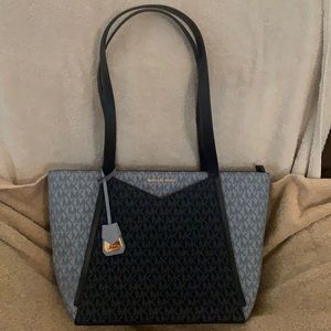 Signature Michael Kors purse, two tone